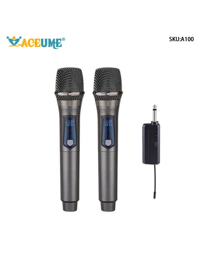 Universal Wireless Microphone For Home Karaoke, One To Two U-segment Receiver,Outdoor KTV Singing Microphone, Universal