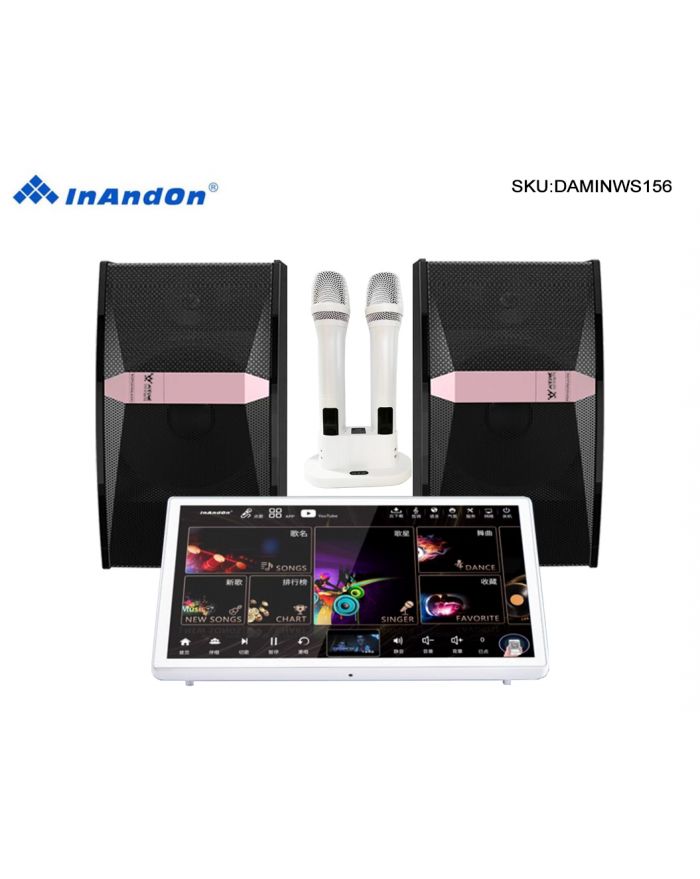 DAMINWS156 15.6''InAndon R5ProMax Karaoke Player, 500G SSD,Mixing amplifier,固態盘 5 in 1，Speaker
