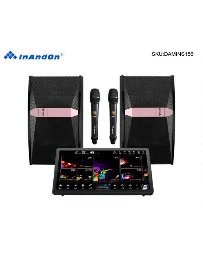 DAMINS156 15.6''InAndon R5ProMax Karaoke Player, 500G SSD,Mixing amplifier,固態盘 5 in 1，Speaker